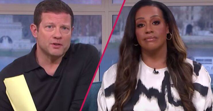 Dermot O'Leary and Alison Hammond both look concerned