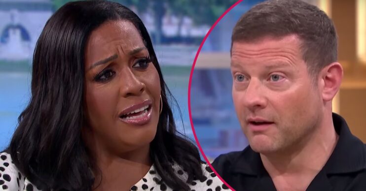 This Morning host Alison Hammond looks concerned, Dermot O'Leary appears surprised