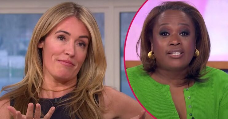 Cat Deeley shrugs, Charlene White speaks to camera