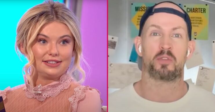 Georgia Toffolo and James Watt split image