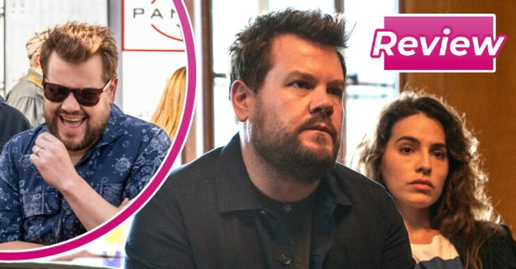 James Corden and Melia Kreiling in character in Mammals
