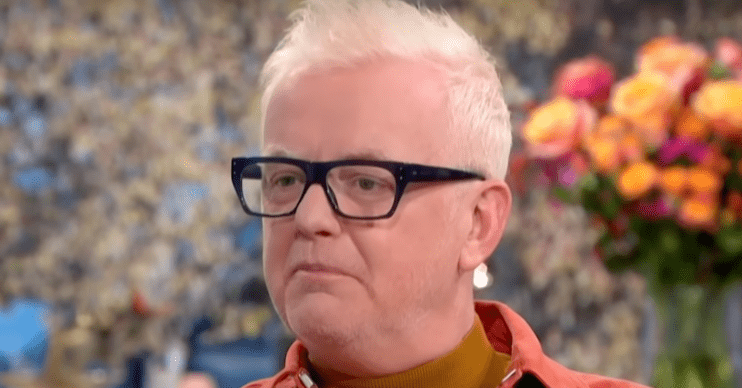 Chris Evans being interviewed on This Morning