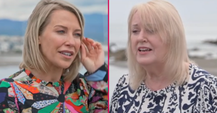 Laura Hamilton and a house hunter on A Place in the Sun