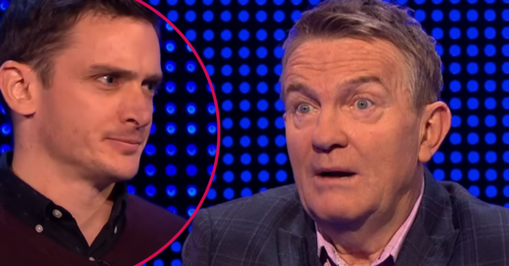 Bradley Walsh and a player on The Chase