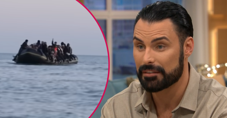 Rylan Clark on This Morning and a small boat in the Channel