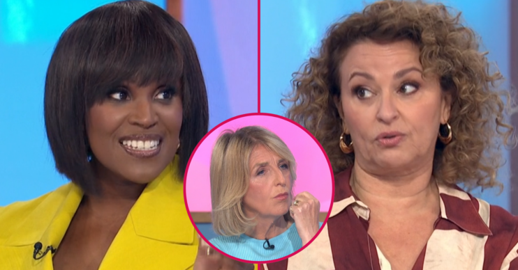 Kelle Bryan, Kaye Adams and Nadia Sawalha on Loose Women