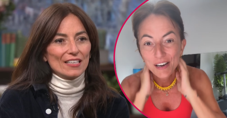 Davina McCall on This Morning and in a workout video