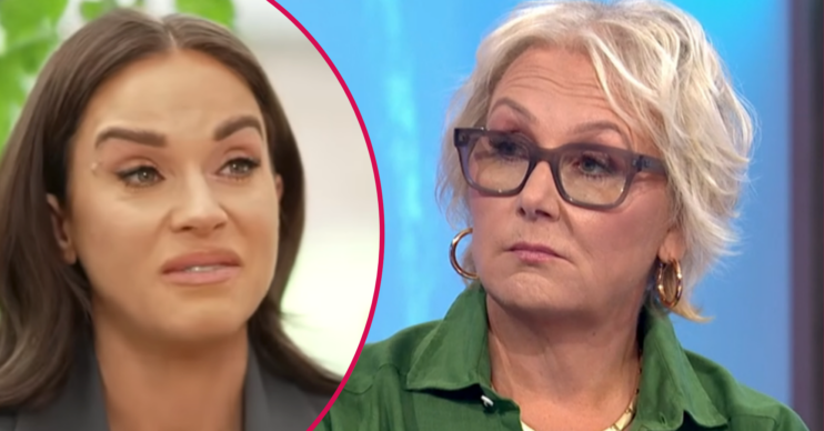 Vicky Pattison looking upset and Sue Cleaver
