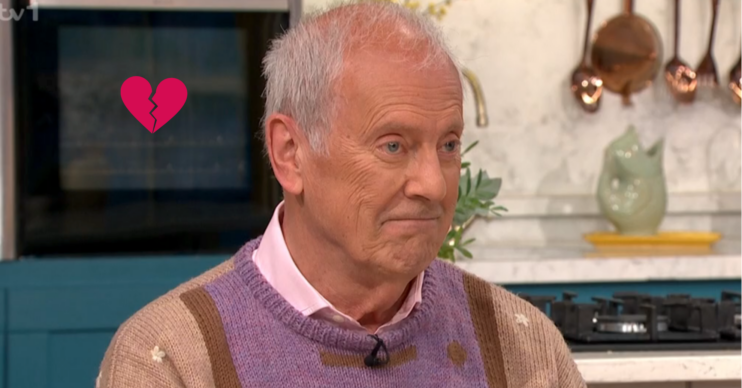 Gyles Brandreth looking sad on This Morning