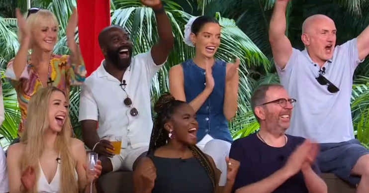 Cast of I'm A Celebrity cheering