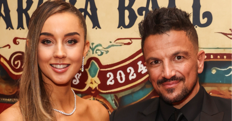 Emily and Peter Andre smiling